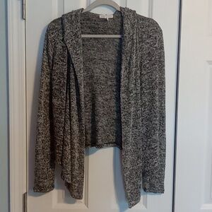 Aeropostale Gray Open-Front Cardigan